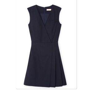 Tory Burch navy Sheath Mini Dress V-Neck Sleeveless